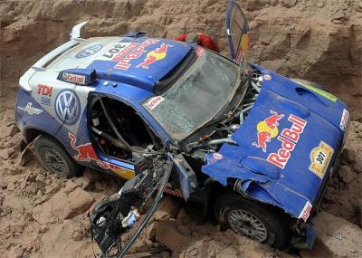 Dakar 2009 Argentina-Chile " Carlos Sainz sufre un accidente"